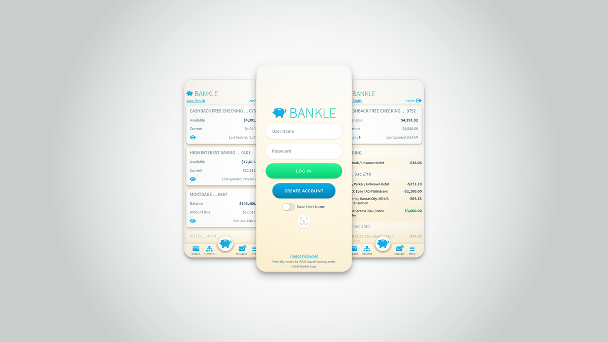 Interaction Design - Bankle Mobile Banking App