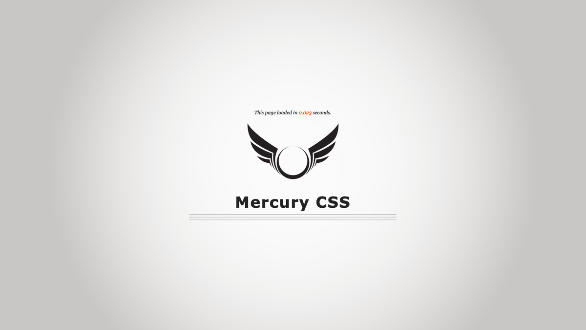 Web Design - Mercury CSS Classless Style Sheet